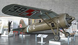 PZL P.11, ausgestellt im polnischen Luftfahrtmuseum