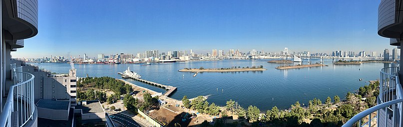 Panorama Zatoki Tokijskiej