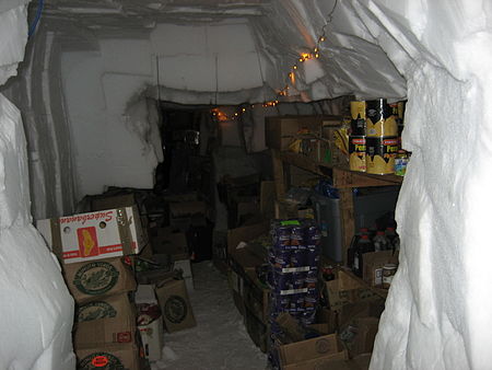 Storage tunnels beneath the camp Patriot Hills Tunnels.jpg