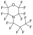 Strukturformel von Perfluor(N-propylmorpholin)