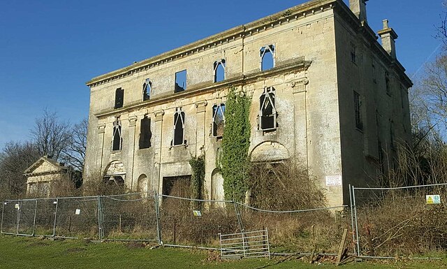 The ruined Piercefield House in 2021