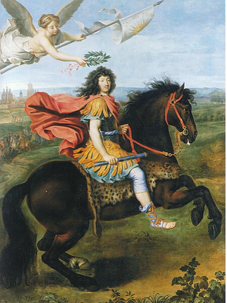 Louis XIV at Maastricht, 1673; sieges conducted by Vauban provided him an easy way to win military prestige.