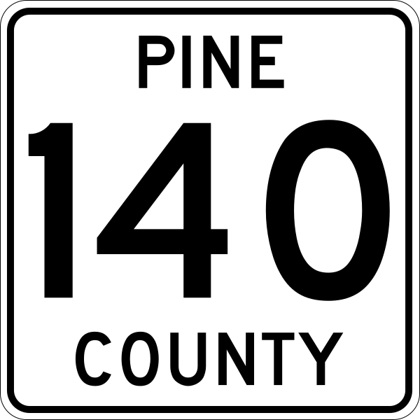 File:Pine County Route 140 MN.svg