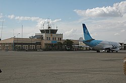Plane of Pamir Airways at Herat Airport in 2010.jpg