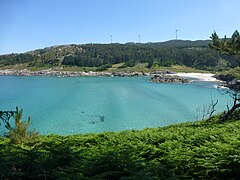 Vista de la playa.