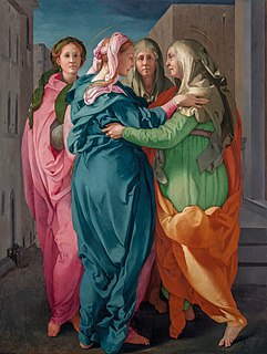 <i>Carmignano Visitation</i> C. 1530 painting by Pontormo