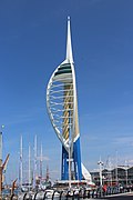 Spinaker Tower, 'n 170 meter hoë toring te Portsmouth.