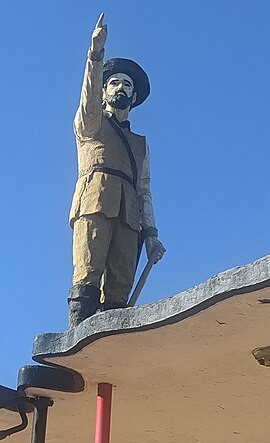 Estátua do bandeirante em Valparaíso