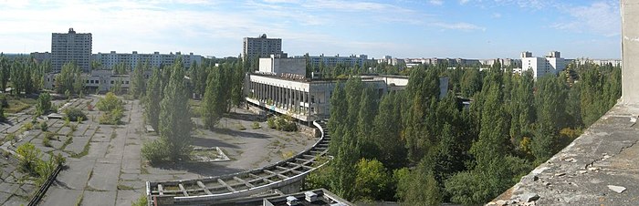 Панорама на центъра на град Припят