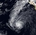 Image of Hurricane Priscilla of the 1983 Pacific hurricane season on October 4 1983.