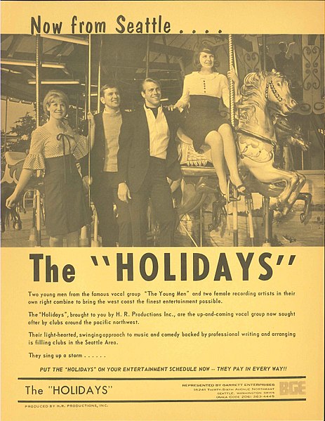 File:Promo for band The Holidays, circa 1960s (38552261782).jpg