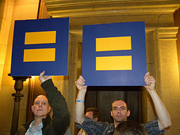 'Protest against a constitutional amendment banning same sex marriage' by Fibonacci Blue [CC-BY-2.0 (http://creativecommons.org/licenses/by/2.0)], via Wikimedia Commons