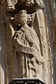 Quimper, façade ouest de la cathédrale Saint-Corentin, voussures du portail ouest, détail 7