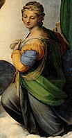 RAFAEL - Madonna Sixtina (Gemäldegalerie Alter Meister, Dresden, 1513-14. Óleo sobre lienzo, 265 x 196 cm) (cropped).jpg