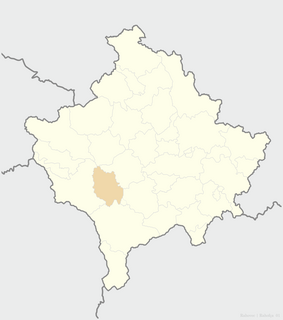 Rahovec Town and Municipalities of Kosovo in District of Gjakova