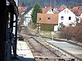 Deutsch: Bahnsteig am Bahnhof Schnaittach Markt der Schnaittachtalbahn, Schnaittach, Deutschland. English: Railway platform at Train station Schnaittach Markt of the Schnaittachtalbahn, Schnaittach, Germany.