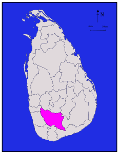 Distretto di Ratnapura – Localizzazione