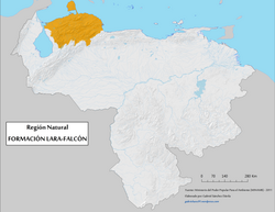 Geographische Karte der Naturregion Sistema Coriano.