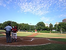 A local league baseball game at Reverchon Park Reverchon Park.jpg