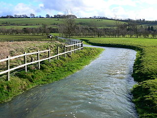 River Og River in Wiltshire, England