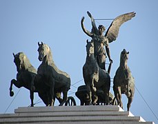 La Quadriga dell'Unità (1911-1935), en el Monumento a Víctor Manuel II, Roma