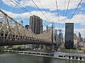 Roosevelt Island Tram next to Queensboro Bridge