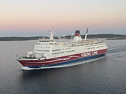 M/S Rosella Maarianhaminassa kesäkuussa 2022.