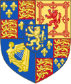 17th-century royal arms with William III's inescutcheon.