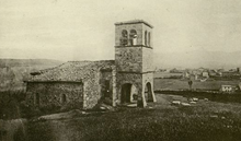 L'ancienne église de Saint-Priest-en-Jarez, vers 1902.