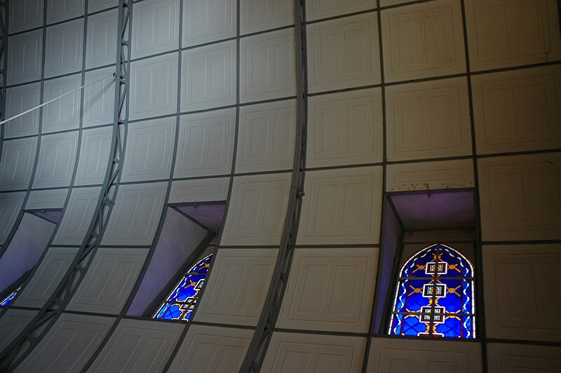 File:Saint Barbara Church in Santa Rosalia, Baja California Sur, Mexico + Stained glass windows.jpg