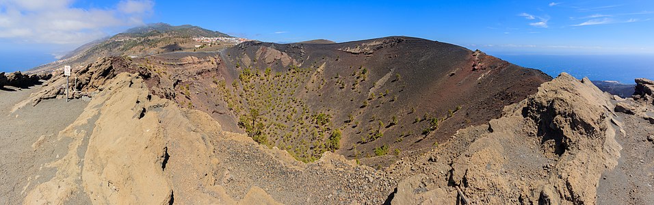 Caldera of the San Antonio volcano La Palma