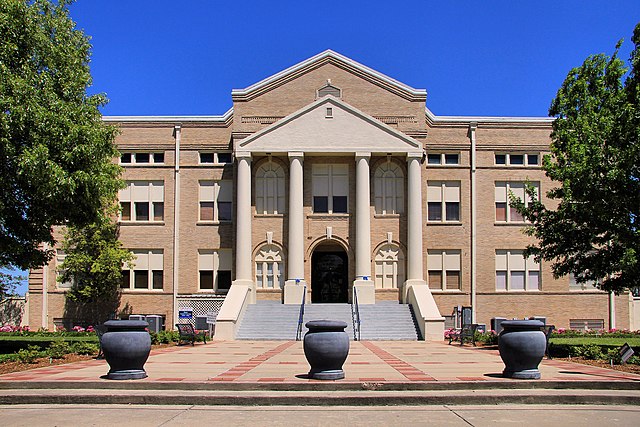 The San Jacinto County Courthouse in Coldspring