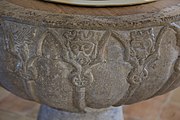 English: Baptismal font in Sanderum church