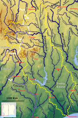 The Sassandra river system