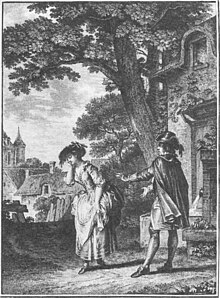 Scene from Le devin de village - opera by Rousseau - engraving by Jean-Michel Moreau - Heartz 2003p715.jpg