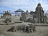 Scupltures made for the sand sculpture contest of the Parksville Beach Festival