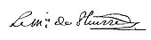 signature de Pierre-Charles de Pleurre