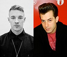 Diplo (kiri) dan Mark Ronson (kanan)