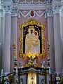 Painting of the Blessed Virgin Mary in the central altar