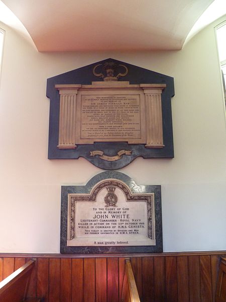 File:Sir James Sibbald & John White RN plaques St. Marylebone Parish Church.jpg