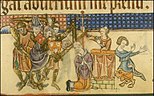 Becket's death in the Luttrell Psalter; 1320–1345.48