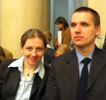 Wraz z żoną Moniką, 2004