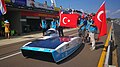 Bridgestone World Solar Challenge 2019'da Solaris Güneş Arabaları Ekibi 'nin S10 (2019) adlı aracı. (Dokuz Eylül Üniversitesi)