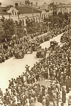 Paradă militară sovietică la Chișinău, 4 iulie 1940