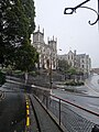 St Joseph's Cathedral and St Dominic's Priory during snow showers. July 2023