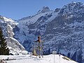 Blick auf den Oberen Grindelwaldgletscher von der Station Bort