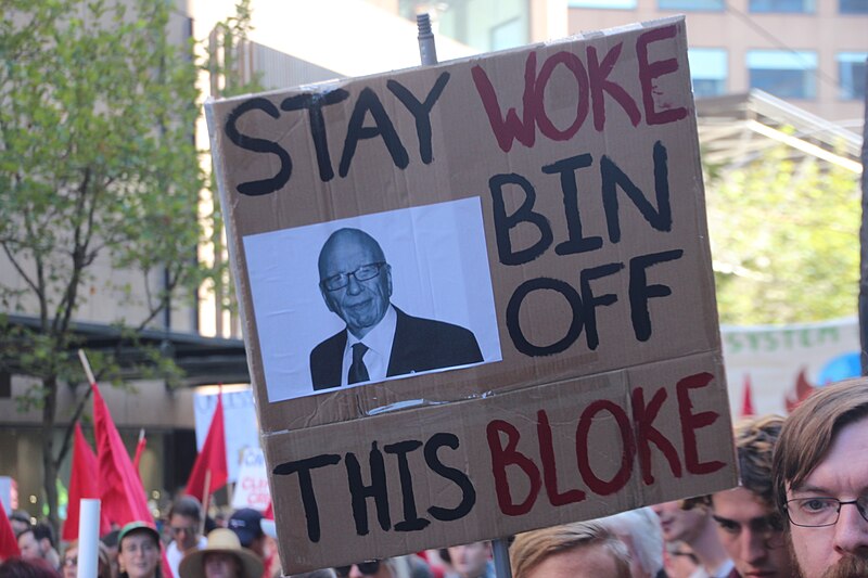 File:Stay woke Bin off this bloke - Climate crisis rally Melbourne - IMG 7724 (49568426433).jpg