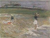 Children on the Beach, Southwold