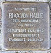 Stolperstein Niebuhrstr 62 (Charl) Rika von Halle.jpg