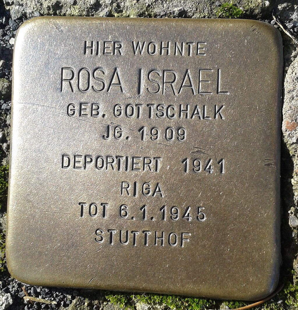 Stolperstein Windeck Rosbach Alte Dorfstraße Rosa Israel.jpg